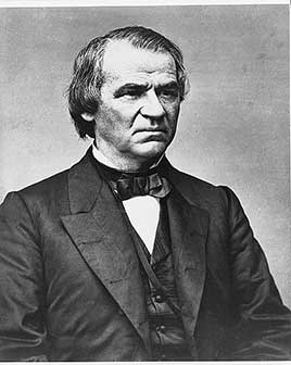 Official portrait of Andrew Johnson
