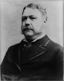 Official portrait of Chester A. Arthur