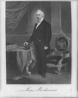 Official portrait of James Buchanan