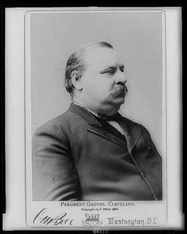 Official portrait of Grover Cleveland