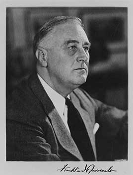 Official portrait of Franklin D. Roosevelt