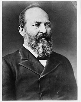 Official portrait of James A. Garfield