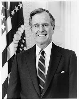 Official portrait of George H. W. Bush