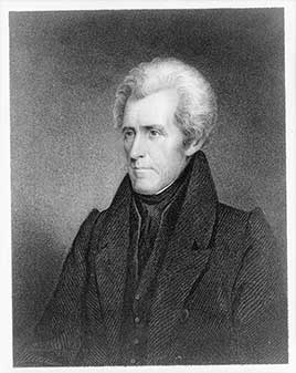 Official portrait of Andrew Jackson