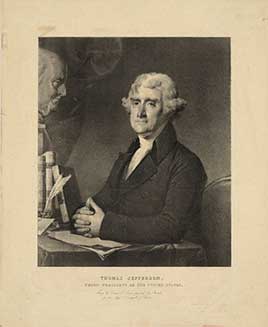Official portrait of Thomas Jefferson