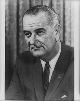 Official portrait of Lyndon B. Johnson