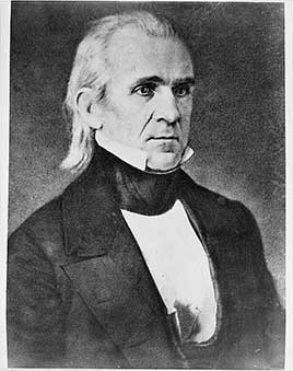 Official portrait of James K. Polk