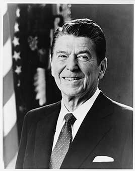 Official portrait of Ronald Reagan