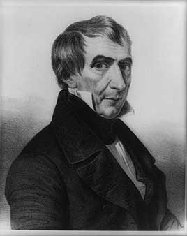 Official portrait of William Henry Harrison