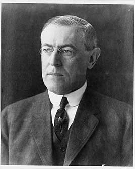 Official portrait of Woodrow Wilson